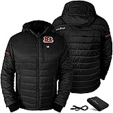 ActionHeat Men's NFL 5V Battery Charged Insulated Puffer Full-Zip Jacket