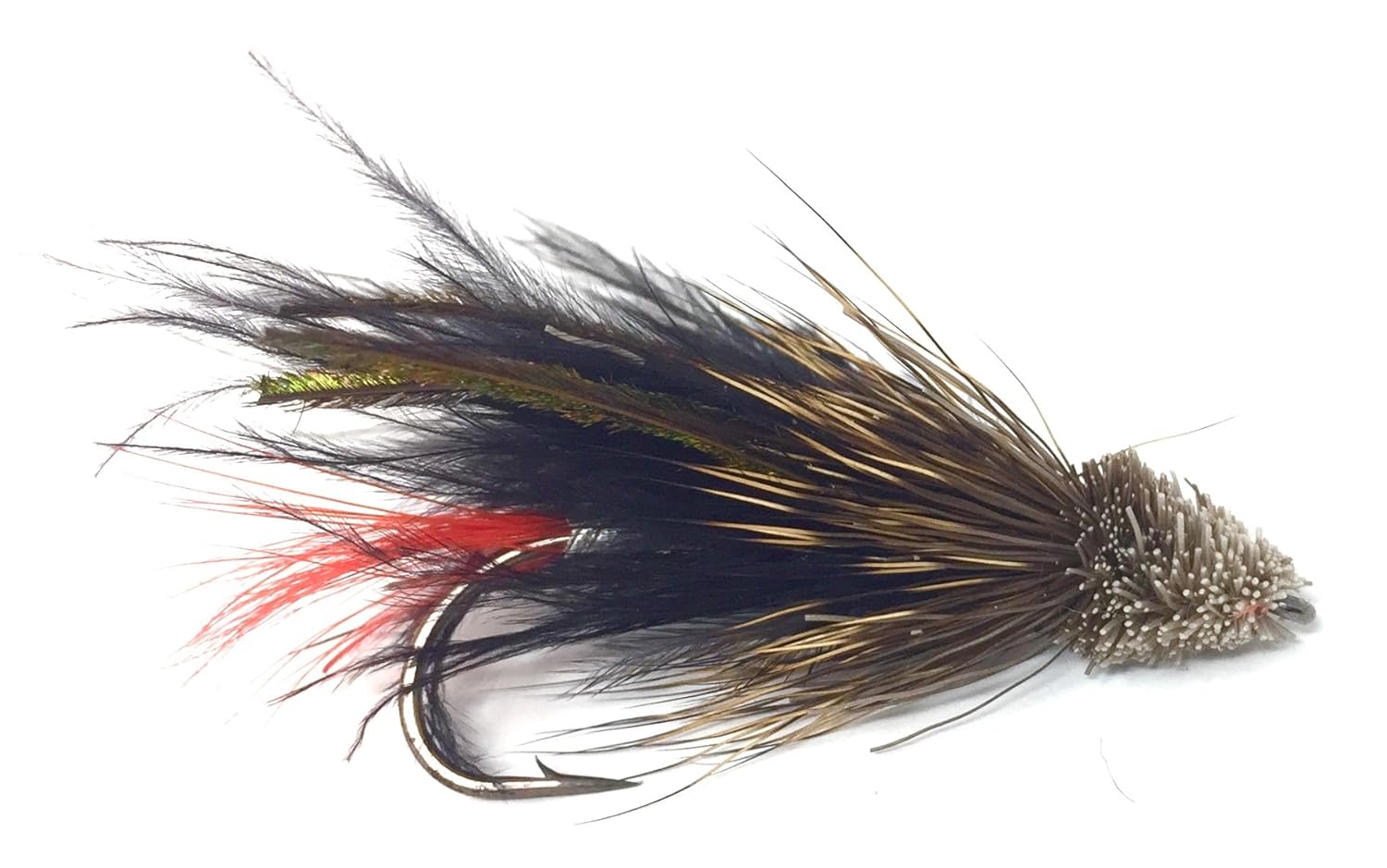 4 of Each Size Marabou Muddler Streamer in Black OR White 12 Wet Flies