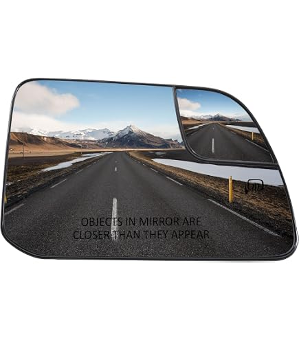 Passenger Side Right RH Mirror Glass With Backing Plate For Ford Edge 2015-2018 - Spotter Glass