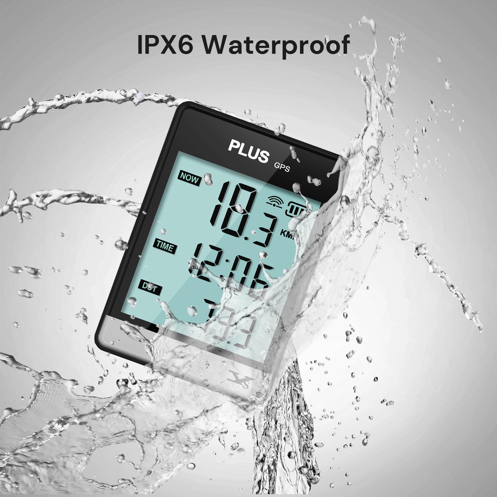 GPS Bike Computer, Wireless Cycling Computer Bike Odometer Bicycle Speedometer and Odometer Waterproof Bicycle Computer with Large Display Screen, Provide Professional Data Analysis