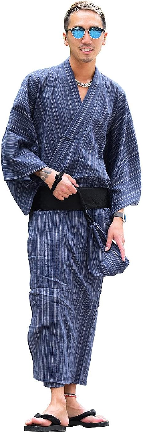 Amazon ジョーカーセレクト Joker Select 浴衣 メンズ 浴衣セット 3点セット ゆかた 紳士 帯 巾着 和服 浴衣 通販