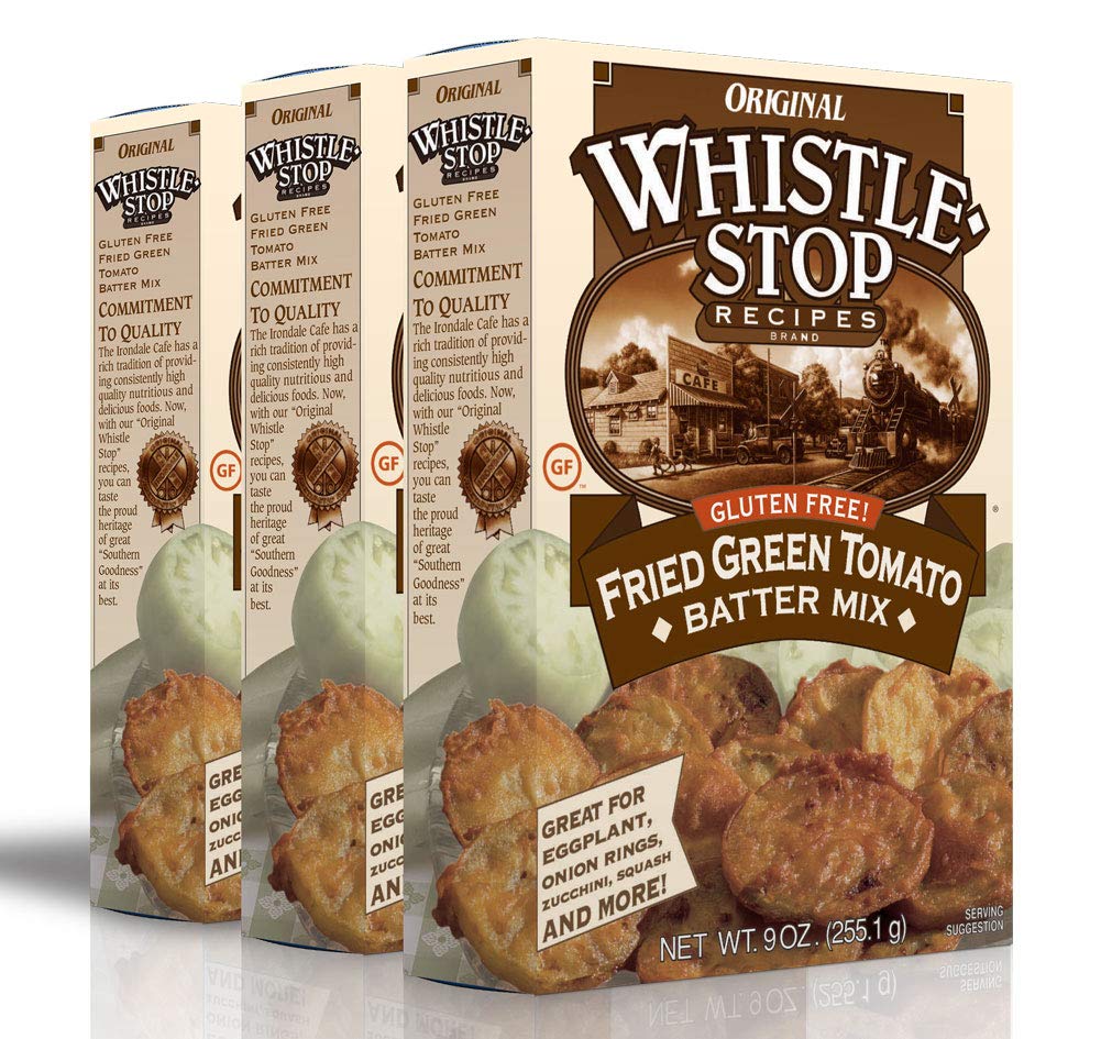Original WhistleStop Cafe Recipes | Gluten-Free Fried Green Tomato Batter Mix | 9-oz | Case of 3