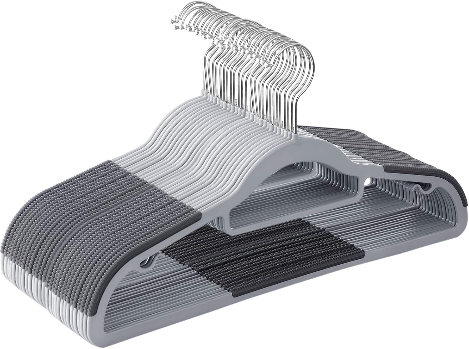 SONGMICS 30 Pack Coat Hangers, Heavy Duty Plastic Hangers with NonSlip