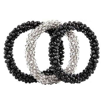Amazon Com Luxspire Hair Ties 3pcs Soft Elastic Rubber Women
