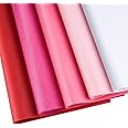 CHRORINE 50 Sheets Mixed Pink Tissue Paper Wrapping Paper Art Paper Crafts for Packaging Valentine Wedding Art Craft (Pink)