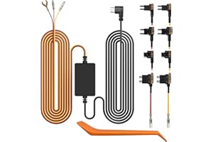 WOLFBOX USB C 4A Acc Hardwire Kit 11.48ft for All WOLFBOX Dash Cams, Converting 12V-24V to 5V, with Battery Drain Protection