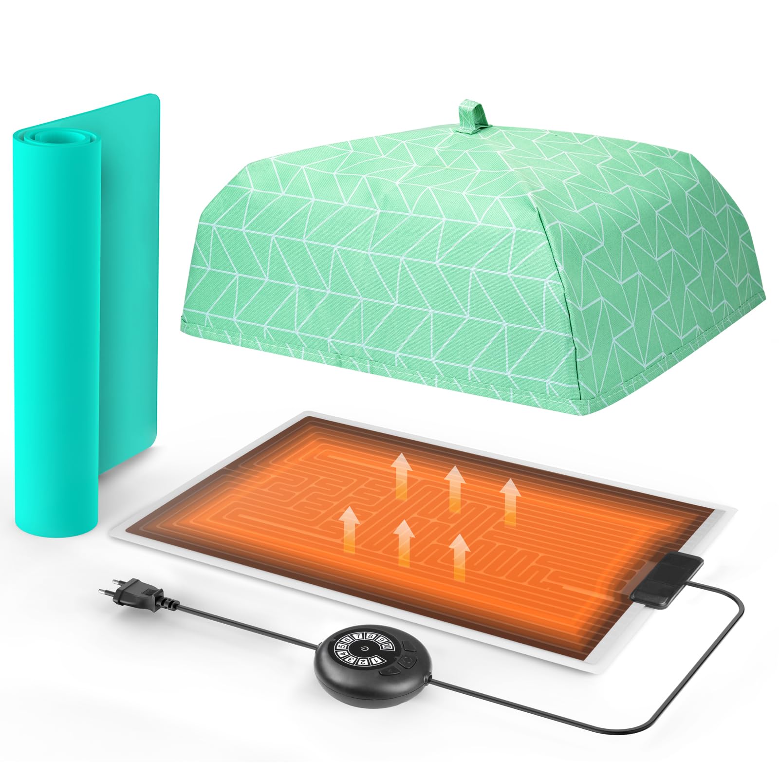 ISTOYO Resin Heating Mat, Resin Molds Heating Pad, Resin Curing Machine, Epoxy Resin Dryer with Temperature Adjustment Function for Epoxy Molds, Resin Supplies, Silicone Molds