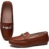 XRKJ Loafers for Women Comfortable Slip On Flats with Memory Foam Insole for Daily Wearing