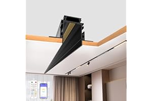 Hengsense Magnetic Track Lighting Rail, 4-Wire Recessed Aluminum Rail for LED Track Light System, Flush Mount 24V Low Voltage Adjustable Track for Ceiling (39.4inch/3.3ft)