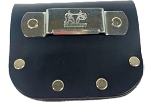 AP SADDLERY Leather Tape Measure Holder (Black)