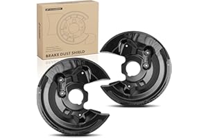 A-Premium Rear Driver and Passenger Side Brake Dust Shield Compatible with Select Volkswagen Models - Golf, GTI, 2010 2011 20