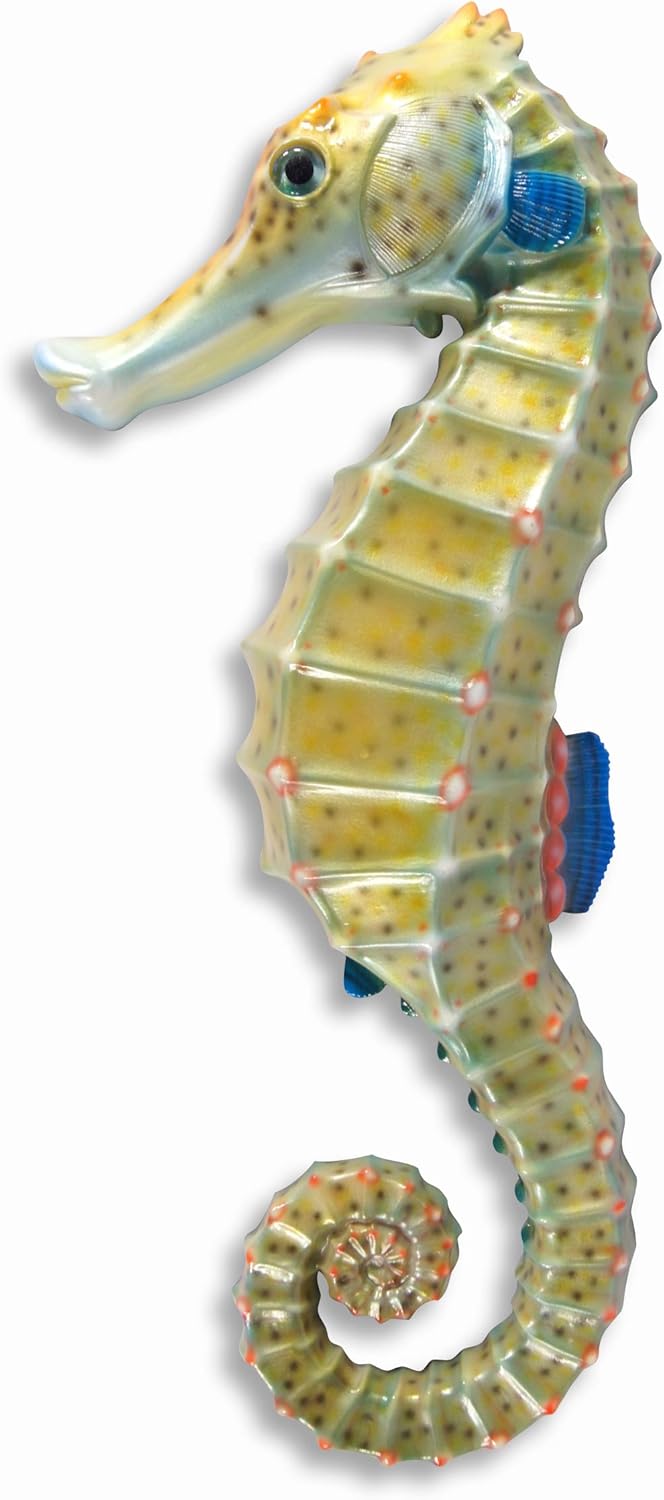 Handpainted Seahorse Wall Mount Decor Plaque 6