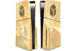 PS5 Slim Console Cover Plates Accessories Compatible with PlayStation 5 Slim Disc Edition with Cooling Vents, SIKEMAY 2023 Ne