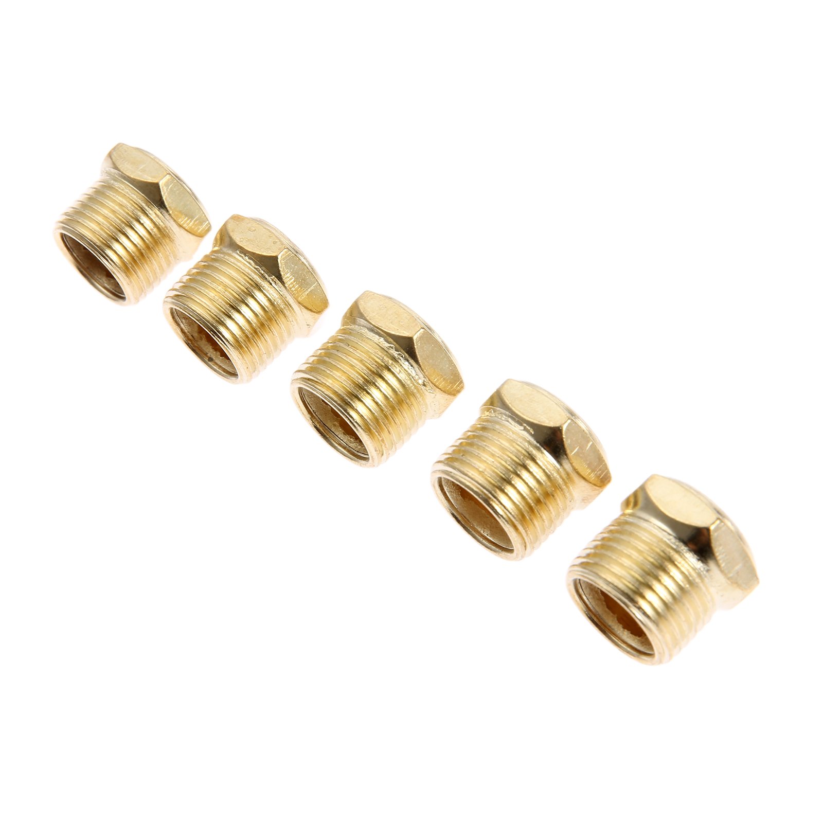 5Pcs Pneumatic Air Breather Vent Silencer Muffler Threaded NPT 3/8"