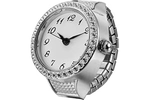 ibasenice Minimalist Watch Ring - Elastic Band Finger Watch - Personalized Jewelry for Women & Men - Reloj Inteligente