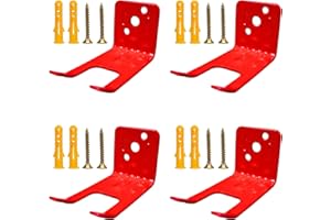 4 Pack Universal Fire Extinguisher Bracket, Fire Extinguisher Mounts & Brackets for 5 to 13 lbs, Universal for All Extinguish
