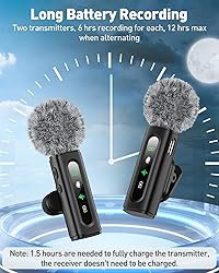 USB C Lavalier Microphone Wireless Mini Mic for