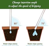 NiHome Flamingo Self-Watering Bulb 2-Pack 10.2in Glass Waterer Garden view 5
