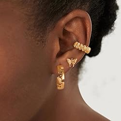 Dremmy Studios Gold Open Hoops Earrings 14K Gold