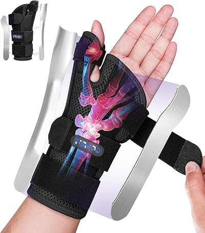 TISMOD Daumenschiene,andgelenkbandage mit Daumenstütze,Handgelenkschiene mit Daumenschiene,für Arthritis, Verstauchungen, Sehnenentzündung, Bandverletzungen, Karpaltunnelsyndrom,Tenosynovitis von De