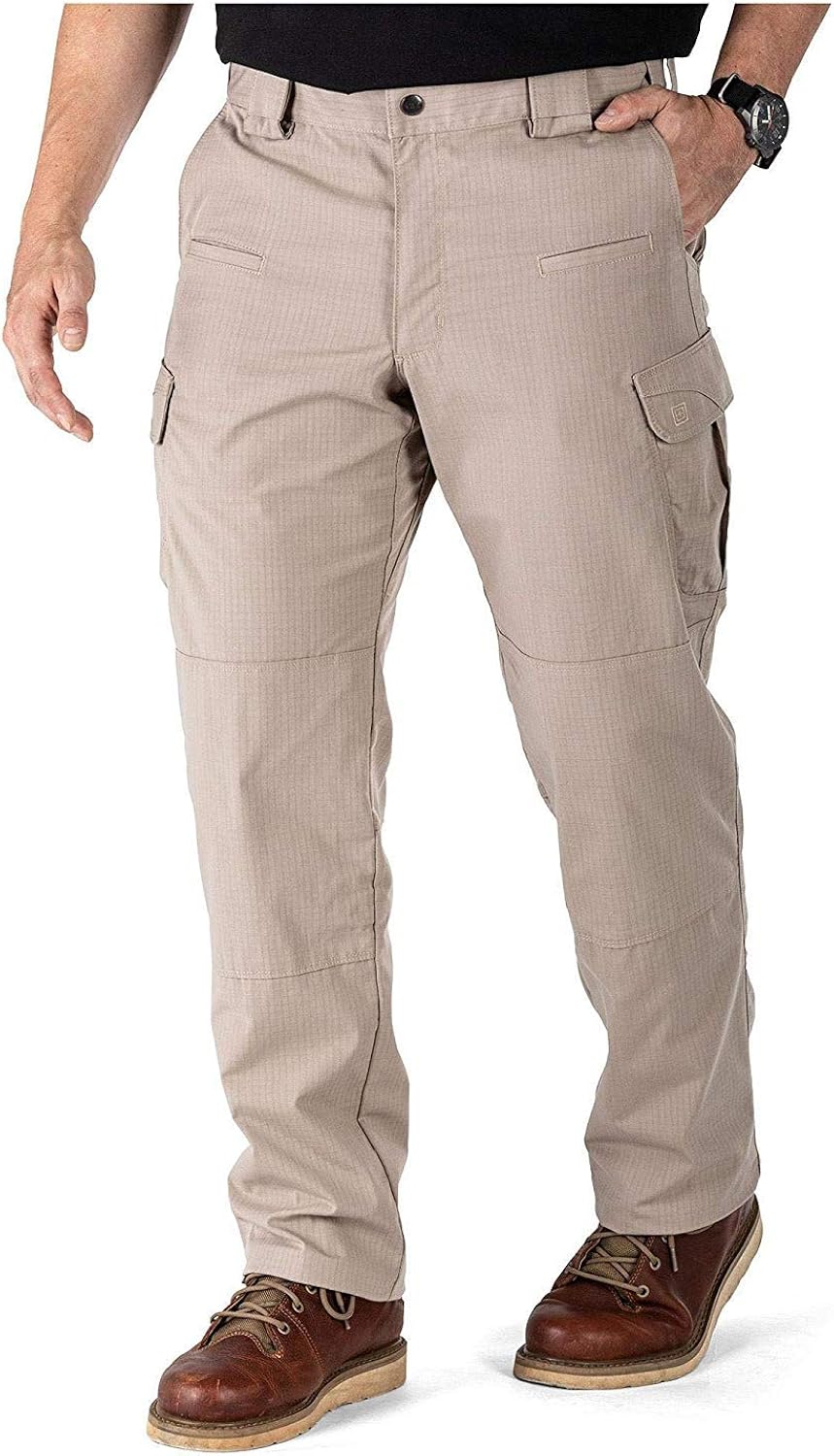 5.11 Tactical Men's Stryke Pants w/Flex-Tac Mechanical Stretch, Style 74369, Khaki, 34x30: Clothing