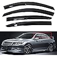 munirater Window Vent Visor Rain Guard Shade Replacement for 2008-2012 Honda Accord 4Door Sedan