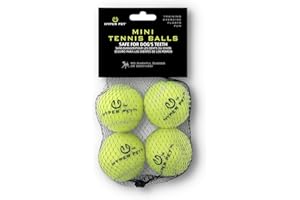 Hyper Pet MINI Tennis Balls for Dogs, Safe Dog Ball for Exercise & Training, Interactive Toys work with Hyper Pet K9 Kannon MINI Launcher - 4 Pack Green