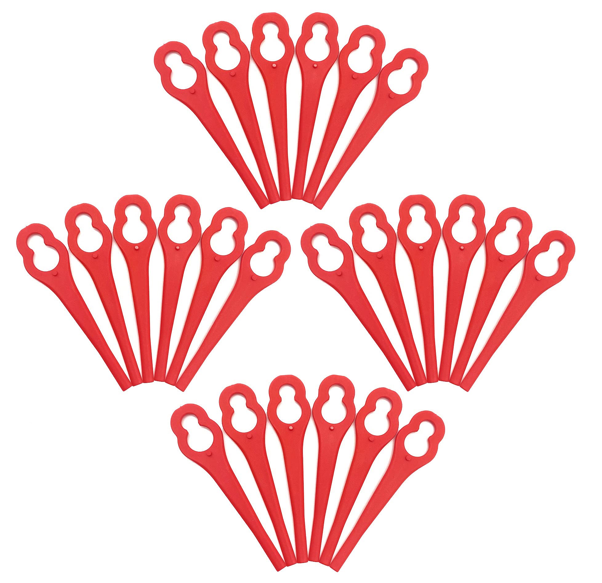 EVEHAP 50Pcs Plastic Replacement Blades Compatible with Vonhaus Grass Trimmer