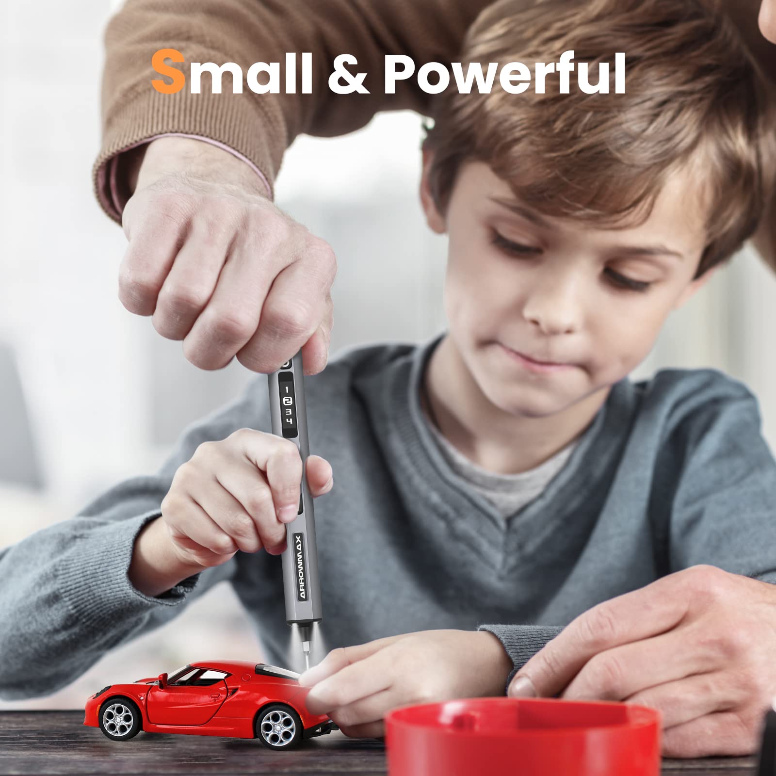 ARROWMAX SES Electric Screwdriver, Cordless Precision Screwdriver Set with 34 Magnetic Precision Bits, Rechargeable Portable Repair Tool Kit for Electronics Laptops Glasses Clocks