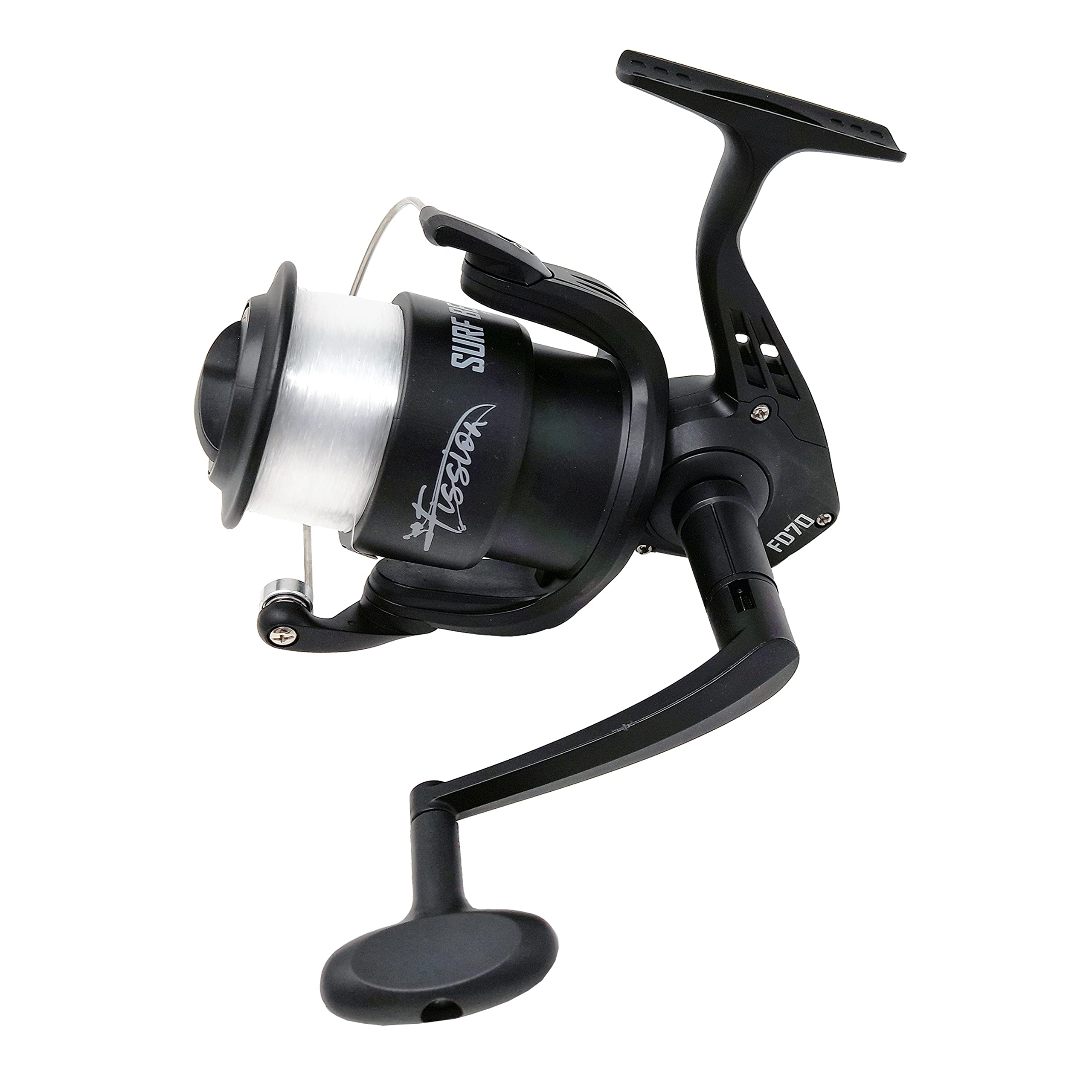 FISSION - SURF BEACH FD70 Fishing Reel (1BB) Front Drag Large Fixed Spool Spinning Reel with 0.40mm Mono Line On - Shore, Beach Casting and Boat fishing [11-41070]