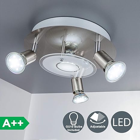 Dllt Modern Ceiling Spot Lights Fixtures 4 Light Round Flush Mount