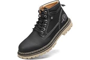 Shaire Men's Leather Chukka Boots | Lace-Up Ankle Boots for Men | Casual Comfort Boots