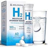 Hydrogen Water Tablets with Magnesium, 8 PPM Molecular Hydrogen, 60 Count | Molecular Hydrogen + 100 mg Magnesium | Sugar-Free, Unflavored | 60 Tablets for Daily Hydration &amp; Recovery