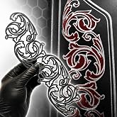 LiME LiNE 6 Piece Stencil Set for Automotive Custom Paint & Airbrush Art Template (Filigree & Scrollwork Stencil)