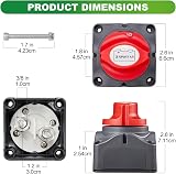 Spurtar Battery Isolator Switch 12V 24V 48V 275A Master Kill Switch view 7