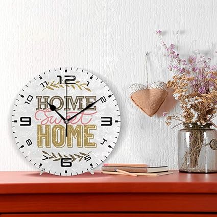 Amazon Com Jacksome Home Sweet Home Large Wall Clock With Vintage