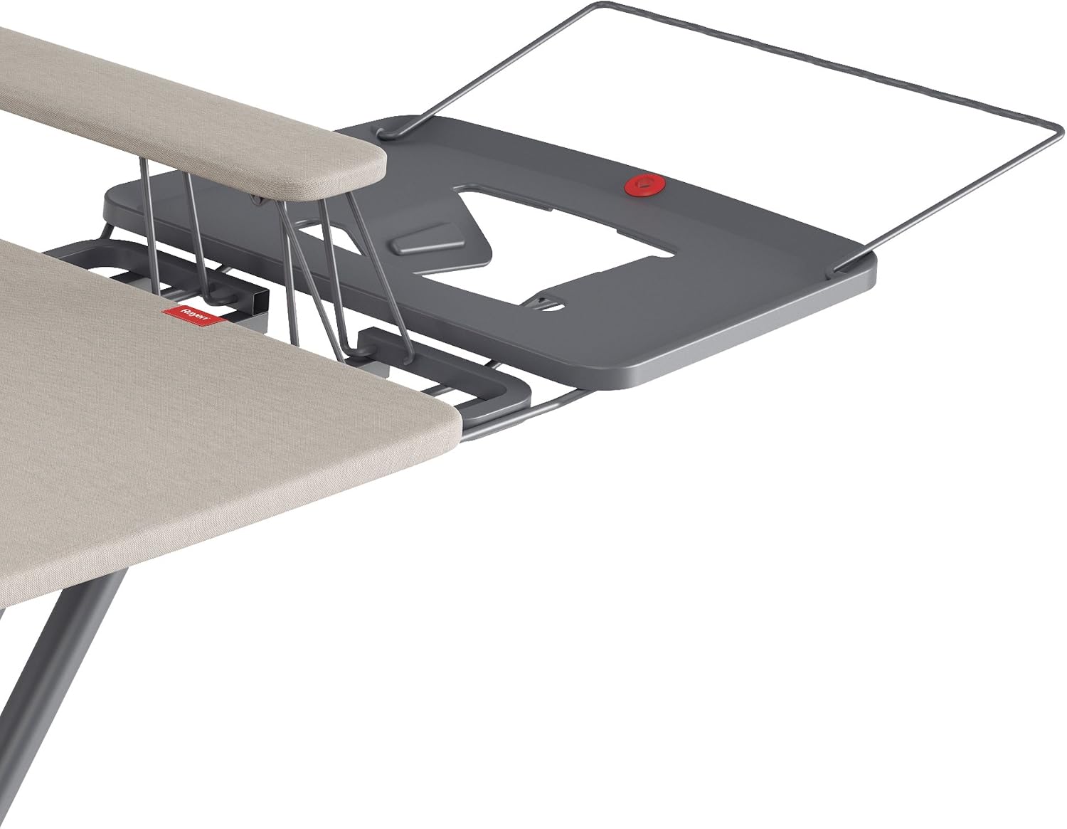 Rayen Ironing Board with Adjustable Iron Rest, Metal, Beige, 120.5 x 41 x 15 cm - Image 4