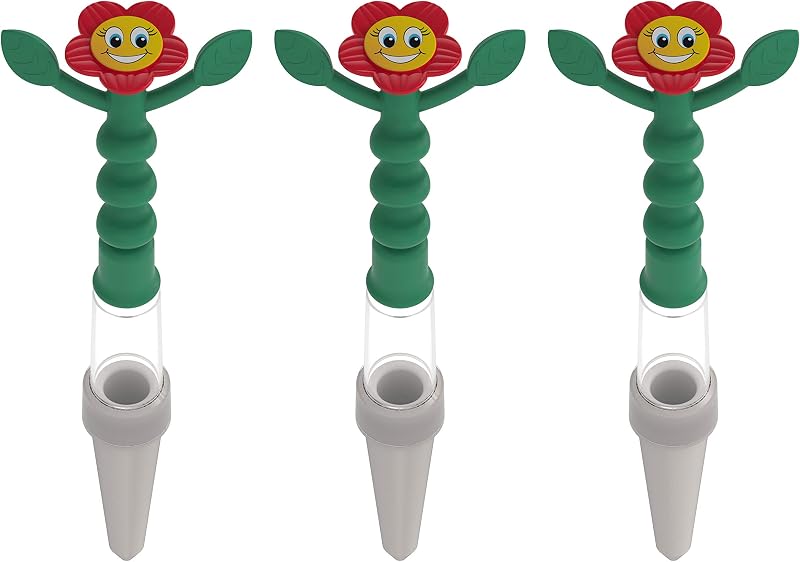 Terama Heidi Watering Indicator Set of 3 Red, No Batteries Required