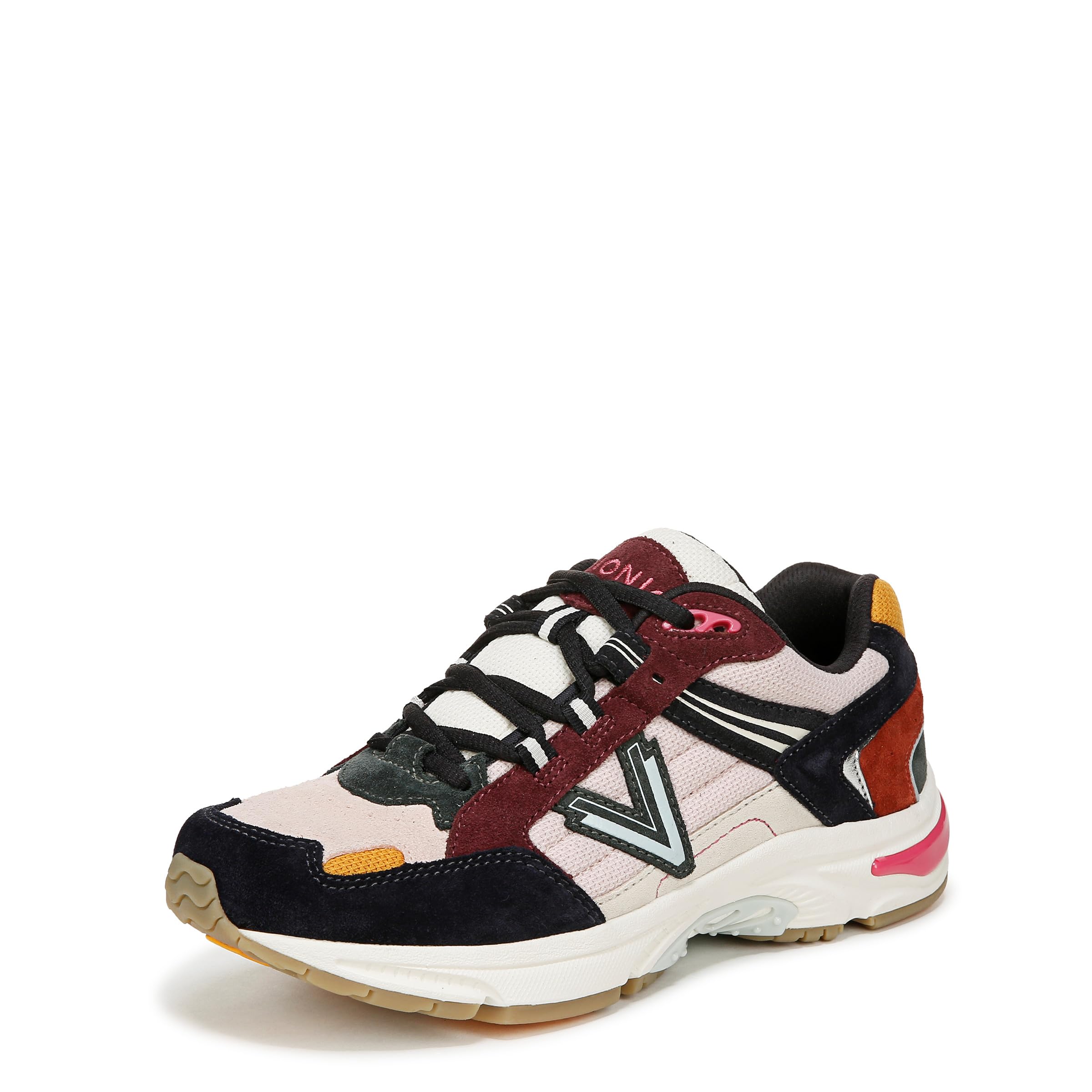 Vionic Women’s 23Walk 2.0 Sneaker, Navy Multi Suede, 9.5