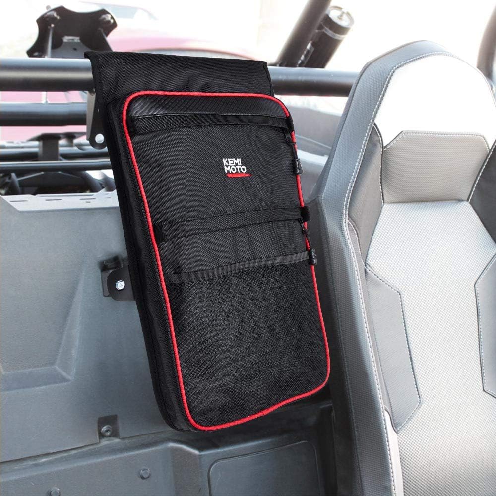 RZR Center Seat Bag, kemimoto 1680D RZR Storage Bag with Aluminum Foil Insulated Pocket Cool & Warm and Red Pipping Compatible with Polaris Razor 570 800 S 900 1000 XP: Automotive