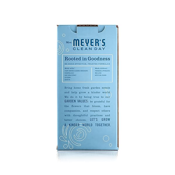 MRS. MEYER’S CLEAN DAY FOAMING HAND SOAP DISPENSER & CONCENTRATE STARTER KIT,1 GLASS DISPENSER (10 FL. OZ.) & 2 CONCENTRATED REFILLS (2 FL.OZ. EACH),RAIN WATER, MAKES 20 FL. OZ. OF FOAMING SOAP TOTAL