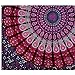 GLOBUS CHOICE INC. Mandala Tapestry Bohemian Wall Hanging, Psychedelic Wall Art, Dorm Décor Beach Throw, Indian Wall Tapestries Art