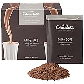 Hotel Chocolat Hot chocolate Mix - 50% Milk Drinking Chocolate with Real Chocolate Flakes, 10 Servings, Gourmet Cocoa