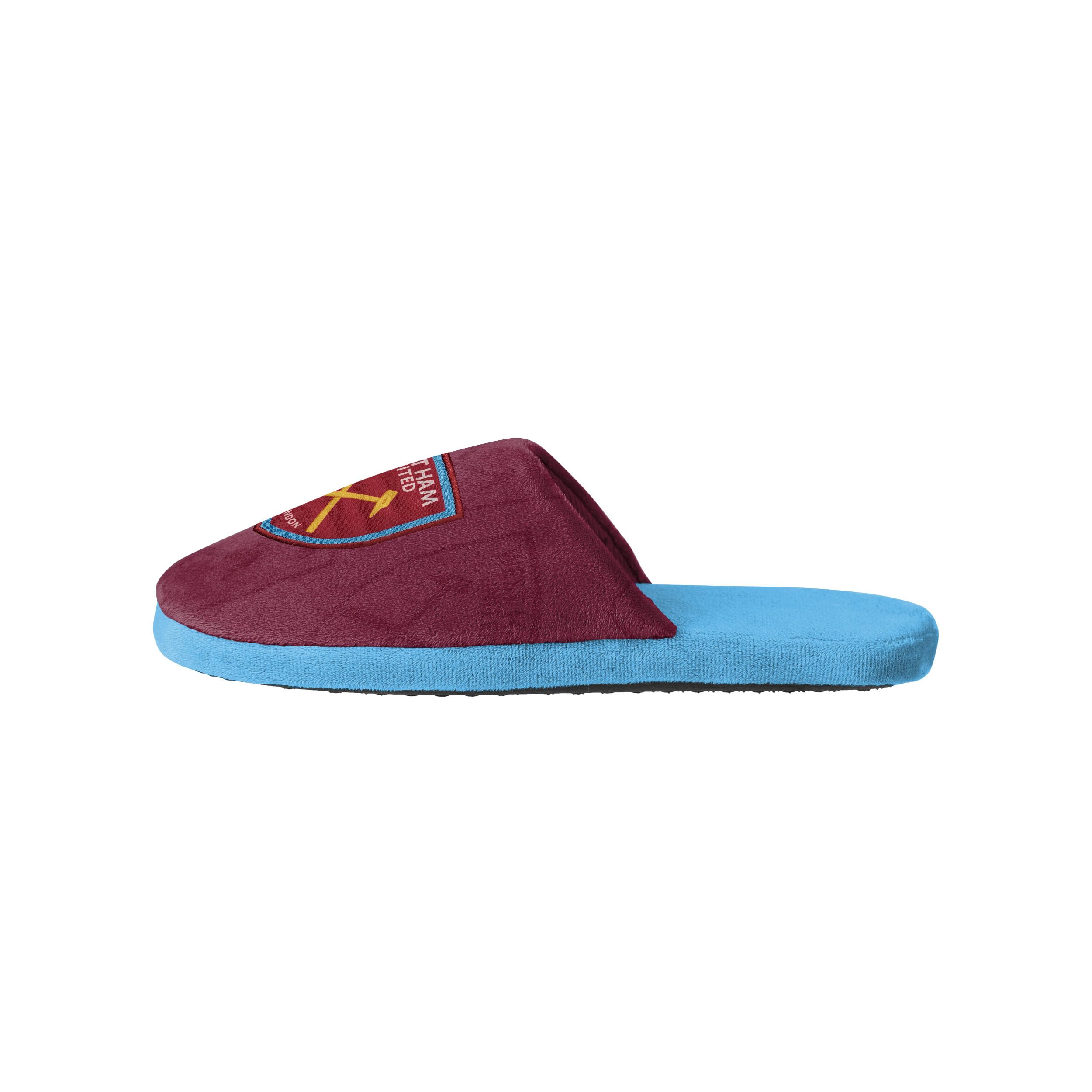 FOCO Officially Licensed All Over Team Print Football Mule Slippers (West Ham United FC) (12/13 UK)