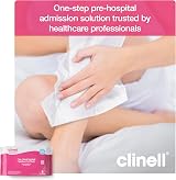 Clinell Chlorhexidine Wash Cloths Pack of 8 - Rinse Free Body Wipes view 5