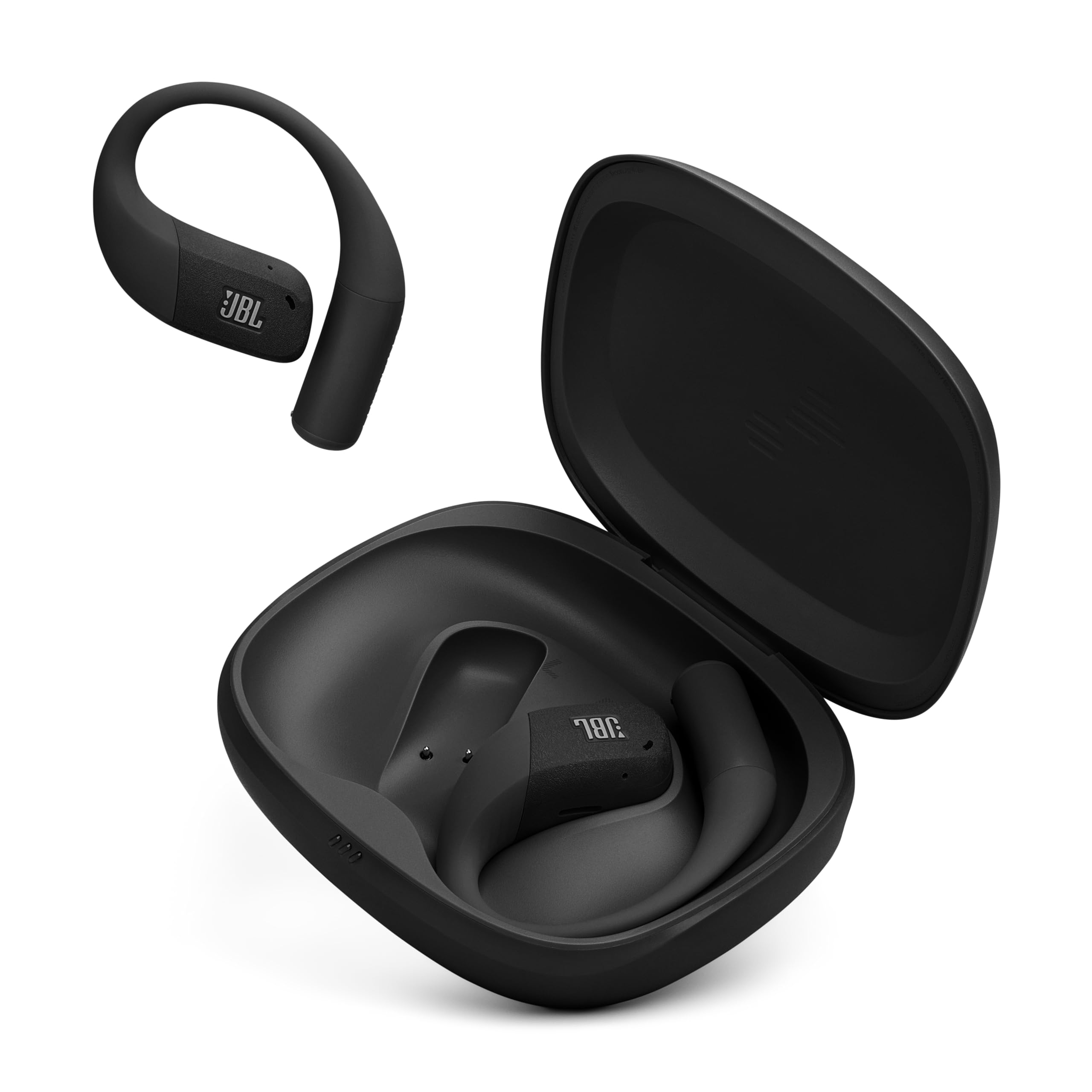 JBL Endurance Zone Open Ear Earbuds, Waterproof, Secure Fit - Black/Grey
