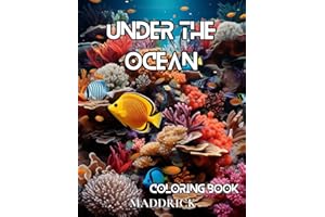 Under the ocean: Adult coloring book with marine life images like sea turtles, dolphins, tropical fishes, corals, seals, sharks, sea horses and more. ... Animal Coloring Book Collection for Adults)