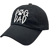 Waldeal Men's Dog Dad Washed Adjustable Baseball Cap Dog Lover Hat