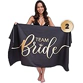 Prestige Team Bride Towel (2 Pack) | Team Bride Accessories, Pool Beach Bachelorette Party Must Have, Vegas Bride Bathing Suit Bride Swimsuit Cover Up