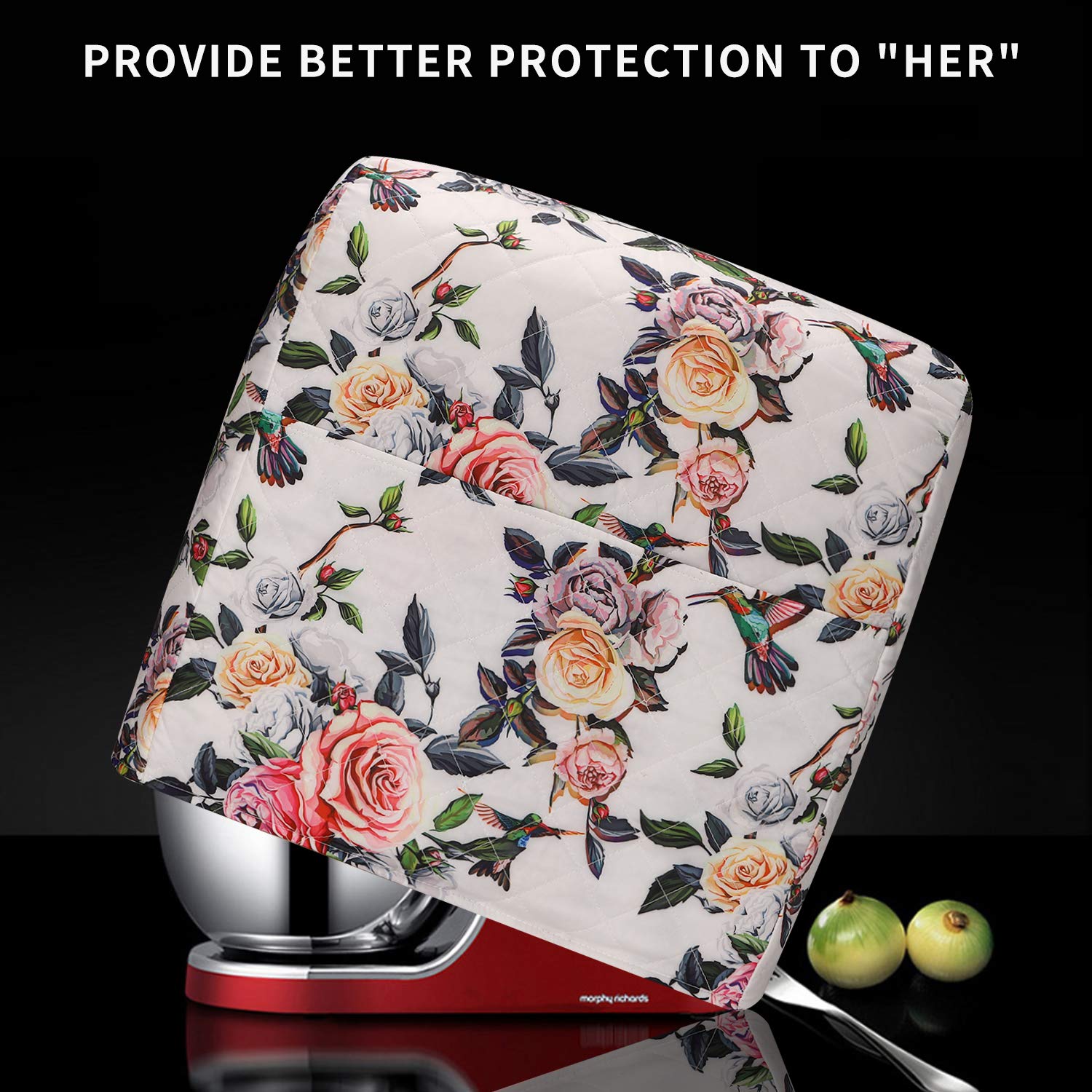 KitchenAid Mixer Cover with Pockets, Fits 5-8 Quart KitchenAid Mixers